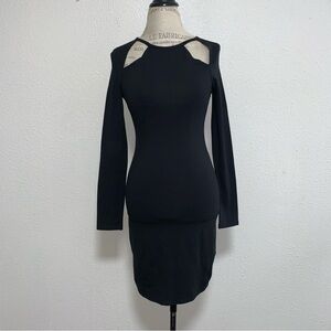 Express Midi Longsleeve Cut out Dress